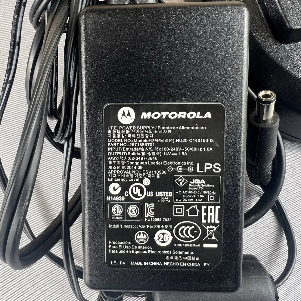 Motorola Mag One PMLN5041A Charger Base & Adapter Only Tested